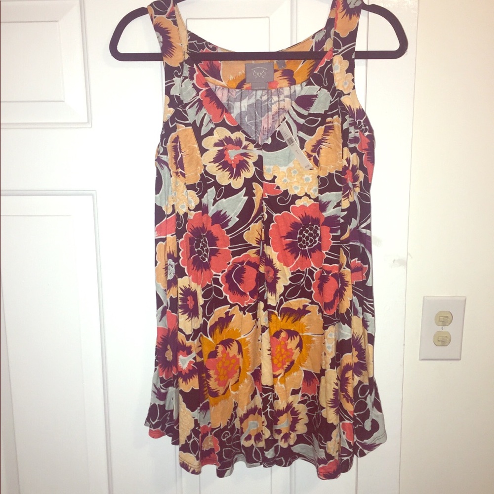 Anthro “Vanessa Virginia” colorful tank
